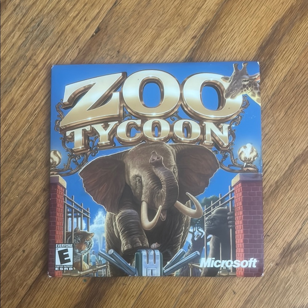 Microsoft Zoo Tycoon Video Game - Blue and Gold